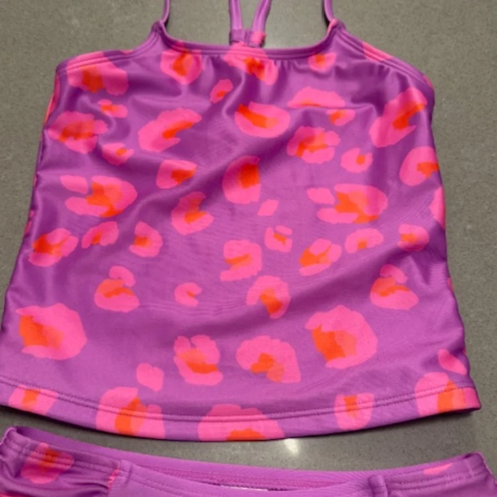 NWOT 2pc Purple/Pink Cat & Jack Tankini & Bikini Size XS Never worn